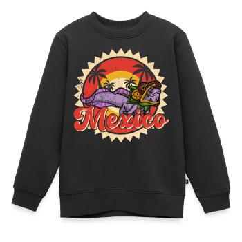 Quetzalcoatl Axolotl Mexiko Azteken Gottheit - Kinder Premium Organic Sweatshirt - Schwarz - Vorne - AI Model Kid Female (0cm)