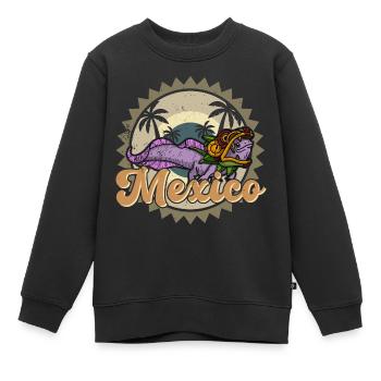 Quetzalcoatl Axolotl Mexiko Azteken Gottheit - Kinder Premium Organic Sweatshirt - Schwarz - Vorne - AI Model Kid Female (0cm)