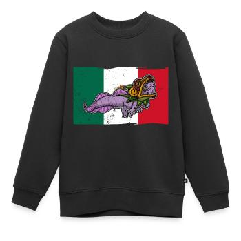 Quetzalcoatl Axolotl Mexiko Azteken Gottheit - Kinder Premium Organic Sweatshirt - Schwarz - Vorne - AI Model Kid Female (0cm)