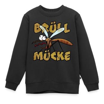 Moustique hurleur - Sweat Premium enfant bio - noir - Devant - AI Model Kid Female (0cm)