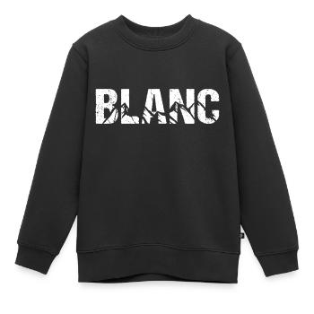Blanc Vintage Alpen Berg - Kinder Premium Organic Sweatshirt - Schwarz - Vorne - AI Model Kid Female (0cm)