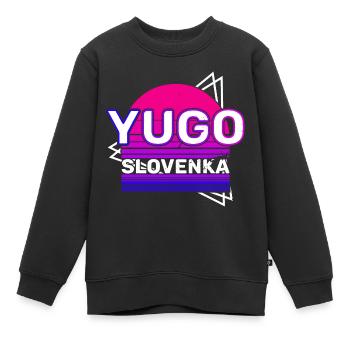 Jugoslavija Yougoslavie Jugo Tito SFRJ Jugoslawien - Sweat Premium enfant bio - noir - Devant - AI Model Kid Female (0cm)