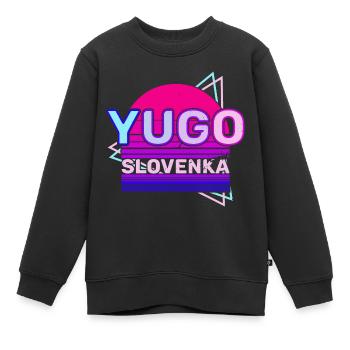 Jugoslavija Yugoslavia Jugo Tito SFRJ Jugoslawien - Kinder Premium Organic Sweatshirt - Schwarz - Vorne - AI Model Kid Female (0cm)