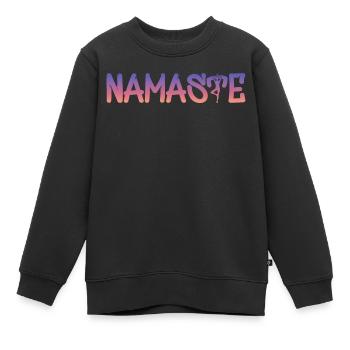 Namaste - Kinder Premium Organic Sweatshirt - Schwarz - Vorne - AI Model Kid Female (0cm)