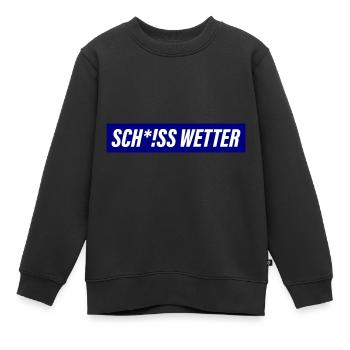 Scheiss Wetter - Kinder Premium Organic Sweatshirt - Schwarz - Vorne - AI Model Kid Female (0cm)