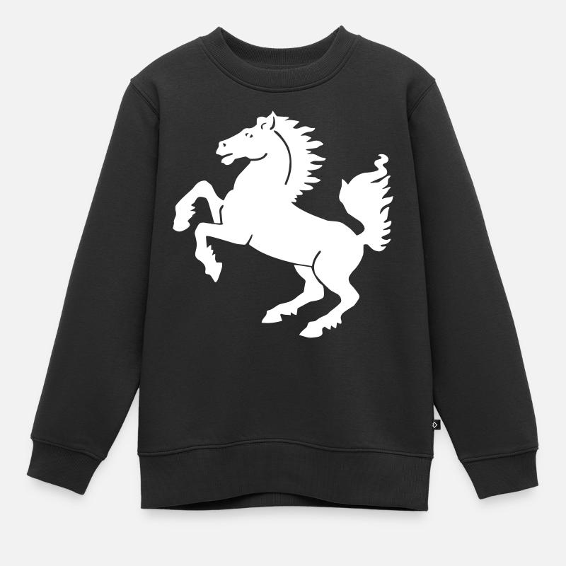 Stuttgart - Stuttgarter Ross - Kinder Premium Organic Sweatshirt - Schwarz
