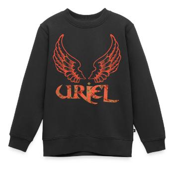 erzengel uriel e 213 - Kinder Premium Organic Sweatshirt - Schwarz - Vorne - AI Model Kid Female (0cm)