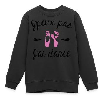 J'peux pas j'ai danse - Sweat Premium enfant bio - noir - Devant - AI Model Kid Female (0cm)