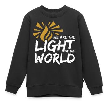 Licht der Welt B. - Kinder Premium Organic Sweatshirt - Schwarz - Vorne - AI Model Kid Female (0cm)