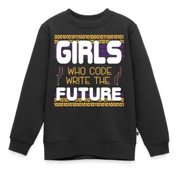 Programmierer Für Entwickler Entwickler - Kinder Premium Organic Sweatshirt - Schwarz - Vorne - AI Model Kid Female (0cm)