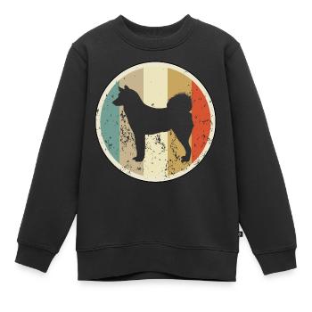 Laika (russische Hunderasse) - Kinder Premium Organic Sweatshirt - Schwarz - Vorne - AI Model Kid Female (0cm)