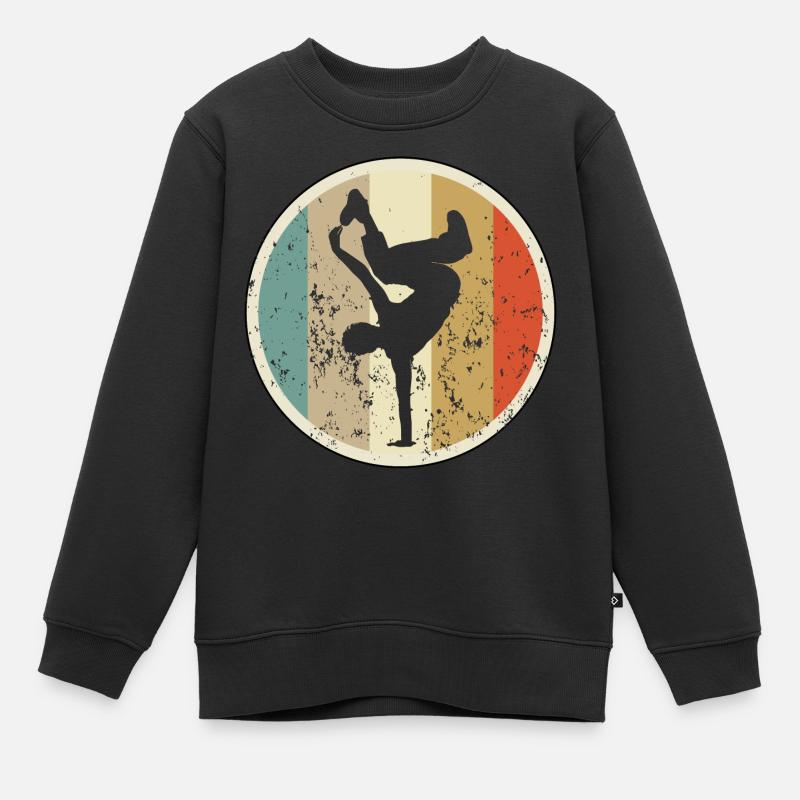 Breakdance Breakdancing Breakdancer - Kinder Premium Organic Sweatshirt - Schwarz