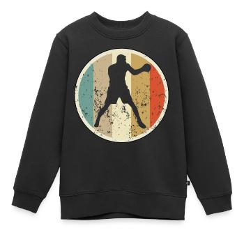 Boxer Boxen Boxsport - Kinder Premium Organic Sweatshirt - Schwarz - Vorne - AI Model Kid Female (0cm)