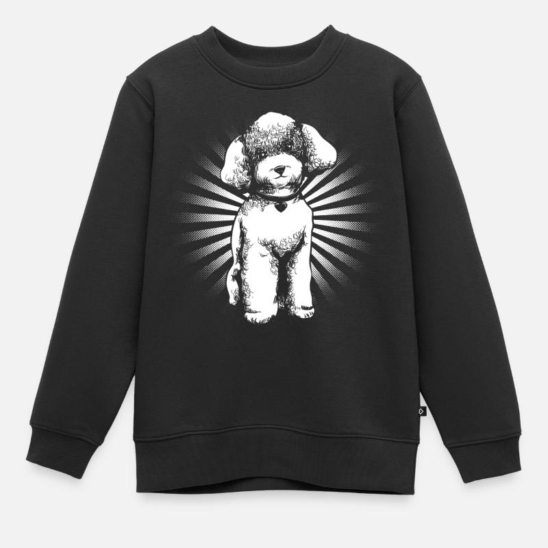Caniche - Sweat Premium enfant bio - noir
