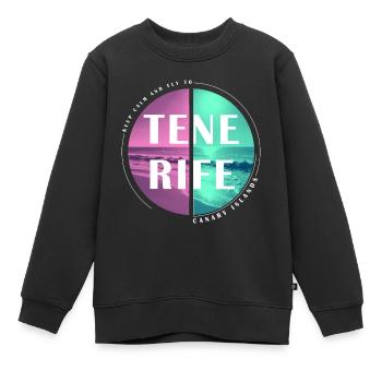 Tenerife Îles Canaries Îles Canaries Vacances d’été - Sweat Premium enfant bio - noir - Devant - AI Model Kid Female (0cm)