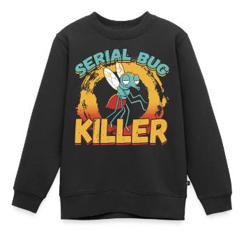 Serial Bug Killer for a Pest Control Technician - Kinder Premium Organic Sweatshirt - Schwarz - Vorne - AI Model Kid Female (0cm)