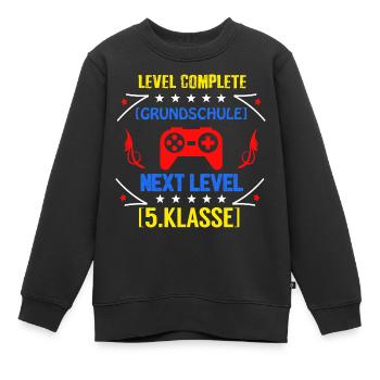 Einschulung Schulanfang Kindergarten Schulstart - Kinder Premium Organic Sweatshirt - Schwarz - Vorne - AI Model Kid Female (0cm)