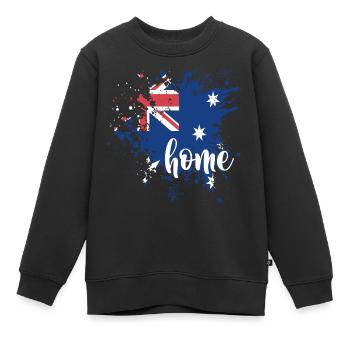 Australia home - Kinder Premium Organic Sweatshirt - Schwarz - Vorne - AI Model Kid Female (0cm)