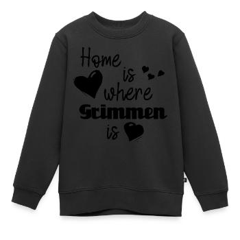Zuhause in Grimmen - Home is where Grimmen is - Kinder Premium Organic Sweatshirt - Schwarz - Vorne - AI Model Kid Female (0cm)