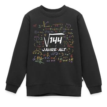 Mathe - Geburtstag - 12 Jahre - Kinder Premium Organic Sweatshirt - Schwarz - Vorne - AI Model Kid Female (0cm)
