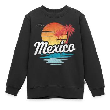 Mexiko - Kinder Premium Organic Sweatshirt - Schwarz - Vorne - AI Model Kid Female (0cm)