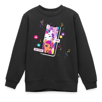 My Little Pony Face-Time Mit Hauptcharakteren - Kinder Premium Organic Sweatshirt - Schwarz - Vorne - AI Model Kid Female (0cm)