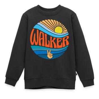 Chemise Walker Vintage Sunset Walker Groovy Tie Dye - Sweat Premium enfant bio - noir - Devant - AI Model Kid Female (0cm)