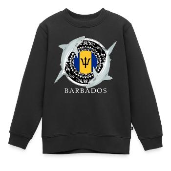 Requin de récif de la Barbade - Sweat Premium enfant bio - noir - Devant - AI Model Kid Female (0cm)