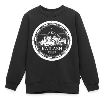 Kailash Berg - Gang Rinpoche Tibet - Kinder Premium Organic Sweatshirt - Schwarz - Vorne - AI Model Kid Female (0cm)