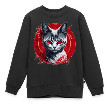 Chasseurs dans les ténèbres - Sweat Premium enfant bio - noir - Devant - AI Model Kid Female (0cm)