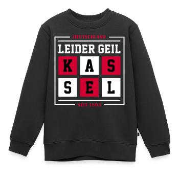 Kassel - Kinder Premium Organic Sweatshirt - Schwarz - Vorne - AI Model Kid Female (0cm)