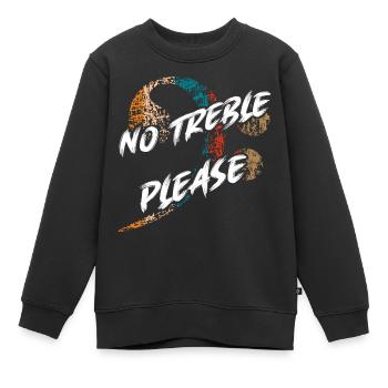 Basses, Pas d’aigus, Tonalités basses, Slapping Lignes de basse - Sweat Premium enfant bio - noir - Devant - AI Model Kid Female (0cm)
