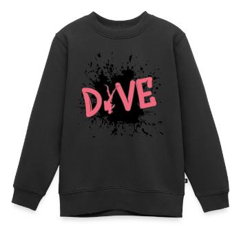 tauchen, diving, taucher, apnoe - Kinder Premium Organic Sweatshirt - Schwarz - Vorne - AI Model Kid Female (0cm)