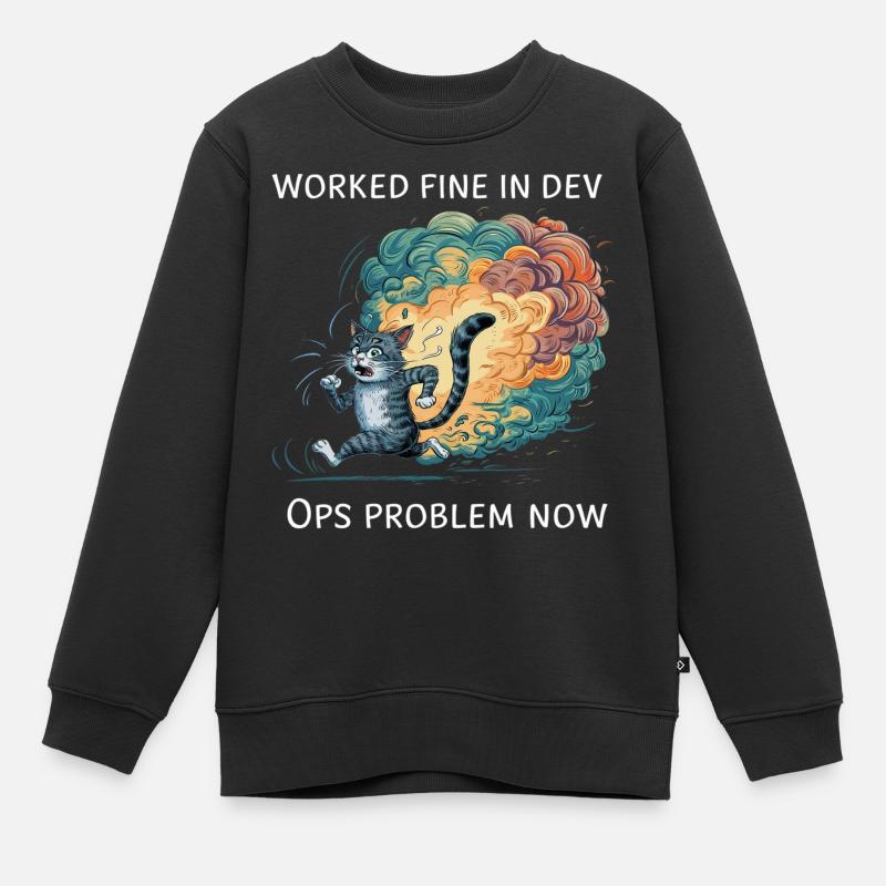 DevOps - Kids Premium Organic Sweatshirt - black