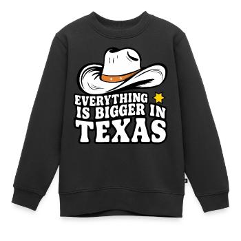État du Texas Texans Texas - Sweat Premium enfant bio - noir - Devant - AI Model Kid Female (0cm)