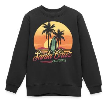 Santa Cruz, Californie - Sweat Premium enfant bio - noir - Devant - AI Model Kid Female (0cm)