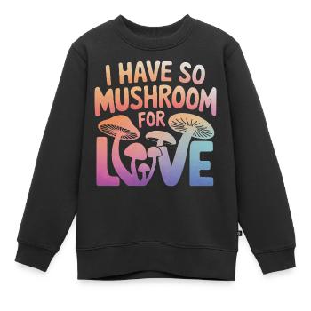 Pilz Pilze Funghi Champignon - Kinder Premium Organic Sweatshirt - Schwarz - Vorne - AI Model Kid Female (0cm)