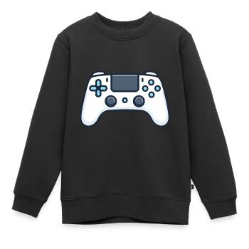 Gamepad für Konsolen-Gamepad - Kinder Premium Organic Sweatshirt - Schwarz - Vorne - AI Model Kid Female (0cm)