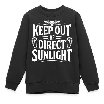 Tenir à l’abri de la lumière directe du soleil ! Vampire Goth Emo - Sweat Premium enfant bio - noir - Devant - AI Model Kid Female (0cm)