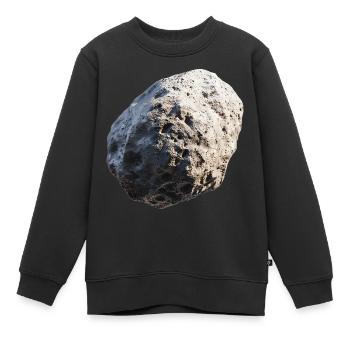 Asteroid - Kids Premium Organic Sweatshirt - black - Front - AI Model Kid Female (0cm)