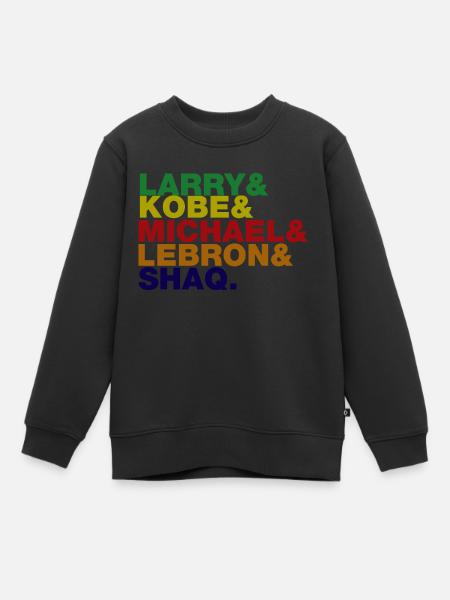 Hall of famer Basketball - Kinder Premium Organic Sweatshirt - Schwarz
