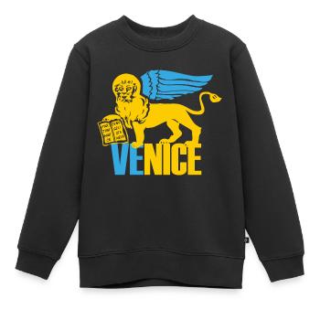 Wappen von Venedig - Kinder Premium Organic Sweatshirt - Schwarz - Vorne - AI Model Kid Female (0cm)