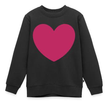 Saint-Valentin, Saint-Valentin, Saint-Valentin - Sweat Premium enfant bio - noir - Devant - AI Model Kid Female (0cm)
