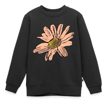 Blume pastell Blume Blumen pastell Blumen - Kinder Premium Organic Sweatshirt - Schwarz - Vorne - AI Model Kid Female (0cm)