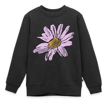 Blume pastell Blume Blumen pastell Blumen flieder - Kinder Premium Organic Sweatshirt - Schwarz - Vorne - AI Model Kid Female (0cm)