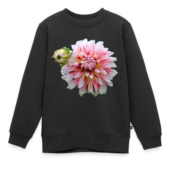 Fleur Rose Rose Fleur Fleurs Rose Rose Fleurs - Sweat Premium enfant bio - noir - Devant - AI Model Kid Female (0cm)