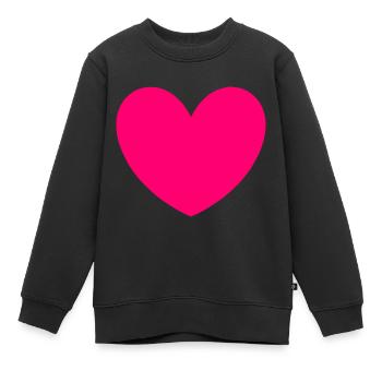 Saint-Valentin, Saint-Valentin, Saint-Valentin - Sweat Premium enfant bio - noir - Devant - AI Model Kid Female (0cm)