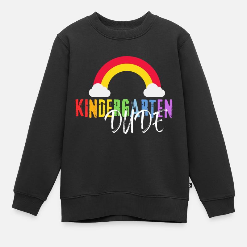 Kindergarten Dude - Kinder Premium Organic Sweatshirt - Schwarz