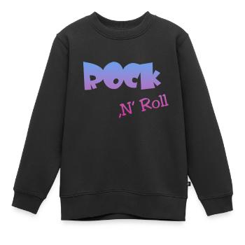 Rock n Roll - Kinder Premium Organic Sweatshirt - Schwarz - Vorne - AI Model Kid Female (0cm)
