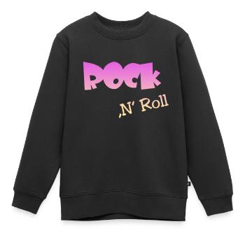 Rock n Roll - Kinder Premium Organic Sweatshirt - Schwarz - Vorne - AI Model Kid Female (0cm)